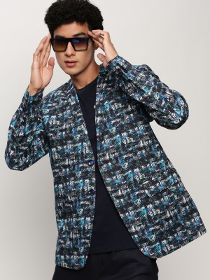 Showoff Printed Single Breasted Casual Men Blazer(Multicolor)