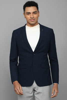 Allen Solly Solid Single Breasted Formal Men Blazer(Dark Blue)
