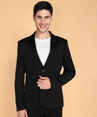 KILLER Self Design Single Breasted Casual Men Blazer(Black)