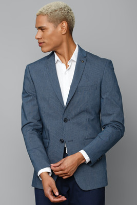 Allen Solly Solid Single Breasted Formal Men Blazer(Dark Blue)