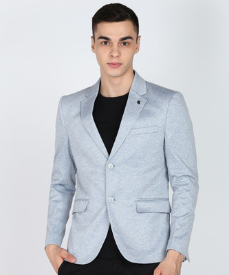 KILLER Self Design Single Breasted Casual Men Blazer(Blue)