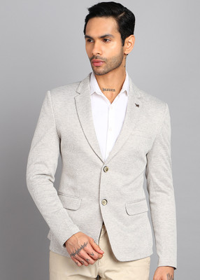 KILLER Self Design Single Breasted Casual Men Blazer(Dark Green)