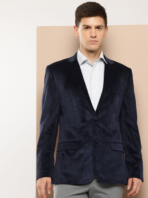INVICTUS Solid Single Breasted Casual Men Blazer(Blue)