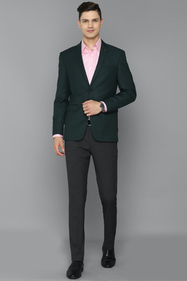 Allen Solly Solid Single Breasted Formal Men Blazer(Green)