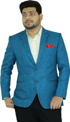 RAHMAN CREATION Solid Single Breasted Casual Men Blazer(Dark Blue)