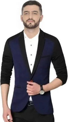 Darbar In Colorblock Single Breasted Casual, Formal, Festive & Wedding Men Blazer(Multicolor)