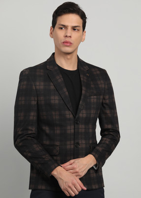 KILLER Checkered Single Breasted Casual Men Blazer(Multicolor)