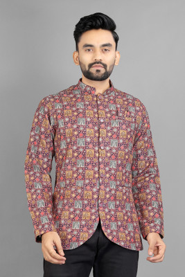 GauriLaxmi Enterprise Embroidered Bandhgala Festive & Wedding Men Blazer(Multicolor)