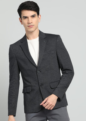 KILLER Solid Single Breasted Casual Men Blazer(Grey)