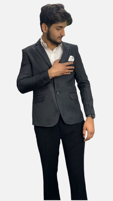 gargian master cut Solid Single Breasted Formal Men Blazer(Pink)