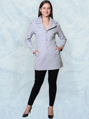 TROO BLUE Solid Double Breasted Casual Women Blazer(Blue)