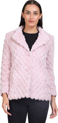 YOUNG CLUB CLASSIC Self Design Single Breasted Casual Women Blazer(Pink)