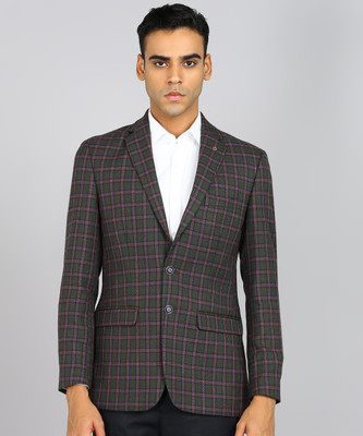 Raymond Checkered Single Breasted Formal Men Blazer(Multicolor)
