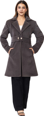 HANABY Solid Single Breasted Casual, Formal Women Blazer(Grey)