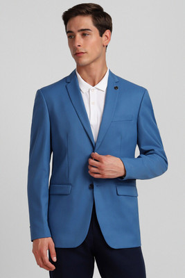 Allen Solly Solid Single Breasted Casual Men Blazer(Blue)