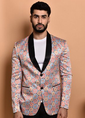 METRONAUT Printed Single Breasted Casual Men Blazer(Multicolor)