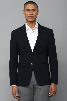 Allen Solly Solid Single Breasted Formal Men Blazer(Dark Blue)