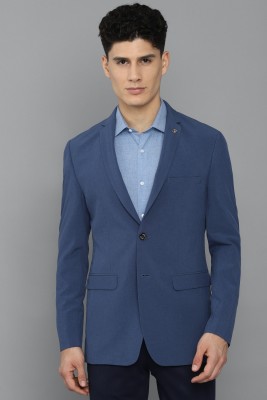 Allen Solly Solid Single Breasted Formal Men Blazer(Blue)