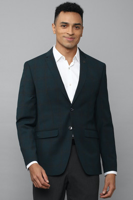 Allen Solly Solid Single Breasted Formal Men Blazer(Dark Blue)