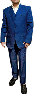 Aamir Solid Single Breasted Casual, Festive & Wedding, Formal, Lounge Wear, Party, Wedding Men Blazer(Dark Blue, Black, Beige, Grey, Maroon)