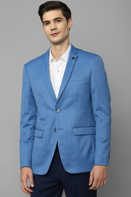 Allen Solly Solid Single Breasted Formal Men Blazer(Blue)