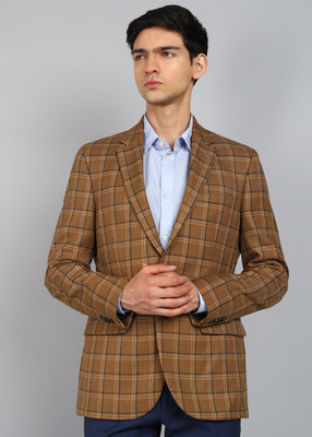 Raymond Checkered Single Breasted Formal Men Blazer(Multicolor)