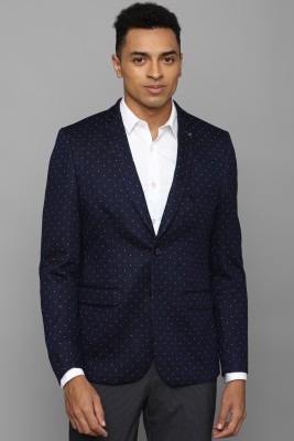 Allen Solly Printed Single Breasted Casual Men Blazer(Blue)