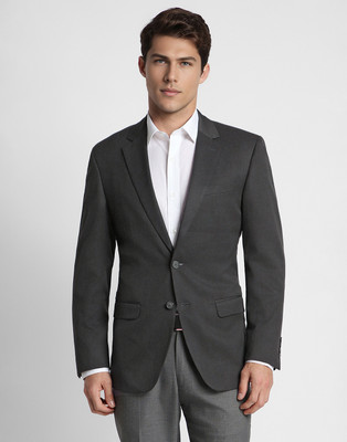 PETER ENGLAND Solid Single Breasted Casual Men Blazer(Black)