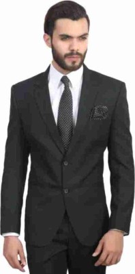 FASHION VILLA Solid Single Breasted Festive & Wedding Men Blazer(Blue)