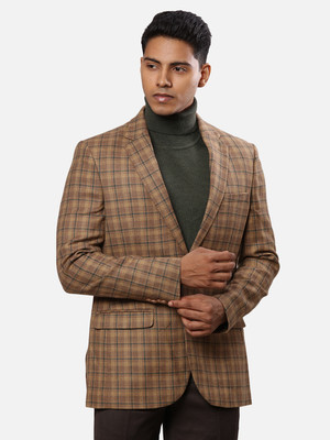 Raymond Checkered Single Breasted Formal Men Blazer(Multicolor)