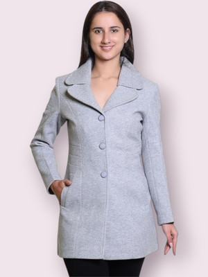TROO BLUE Solid Double Breasted Casual Women Blazer(Blue)