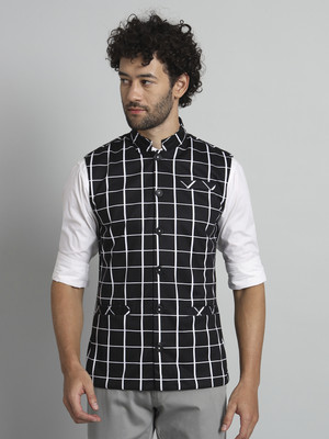TANDUL Checkered Single Breasted Casual Men Blazer(Multicolor)