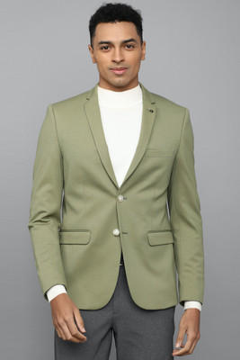 Allen Solly Solid Single Breasted Casual Men Blazer(Green)