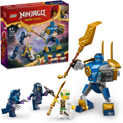 LEGO NINJAGO Jay's Mech Battle Pack Ninja Toy 71805 ( 78 Pieces)(Multicolor)