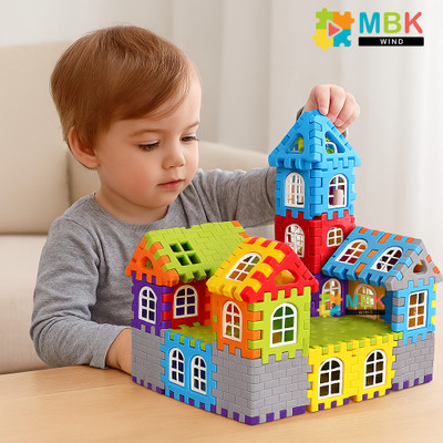 MBK creative building block set that includes 60+ small size blocks(SG)(Multicolor)
