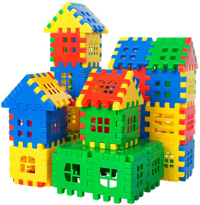 TOYVISION Best Buy Happy House Building Blocks Learning/Educational Puzzle Kids Gift Toy(Multicolor)