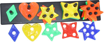 Kitzie Star shape Color Recognition Sorter Block Puzzle Activity game for Kids(Multicolor)
