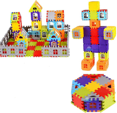 Cyrus BEST GIFT 52 Pcs Happy House Learning Toy Educational Toy Non-Toxic Blocks Set(Multicolor)