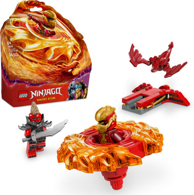 LEGO NINJAGO Kais Dragon Spinjitzu Spinner Action Toy Set 71823 building blocks(Multicolor)