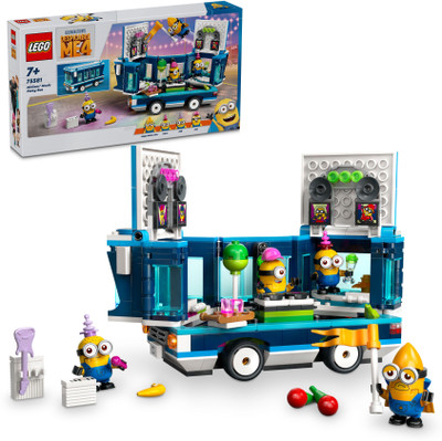 LEGO Despicable Me 4 Minions Music Party Bus 75581 ( 379 Blocks)(Multicolor)