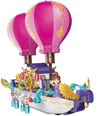 Vaniha Fairy Girls Magic Cruise Ship Building Sets 358 Pieces Princess Magic Boat Model(Multicolor)