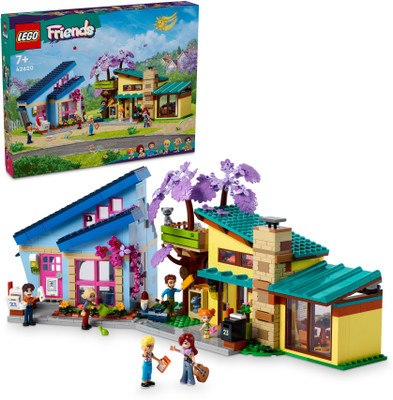LEGO Friends Olly and Paisley's Family Houses 42620 ( 1126 Pieces)(Multicolor)