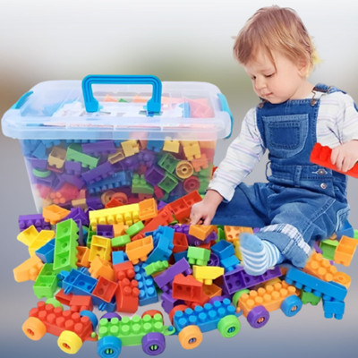 SATSUN ENTERPRISE DIY Plastic Small Size Building Blocks for Kids, Puzzle, DIY Toys 60 Pcs(Multicolor)