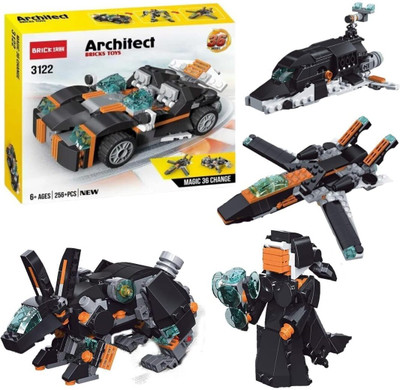 Justcraft 36 in 1 Magic Architect Building Blocks Set for Kids Boys & Girls Ages 6+(Multicolor)