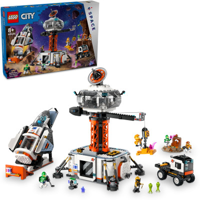 LEGO City Space Base and Rocket Launchpad Set 60434 (1422 Pieces)(Multicolor)