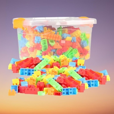 Pureey High Quality 100 Pcs Building Blocks | Educational Toys (Multicolor)(Multicolor)