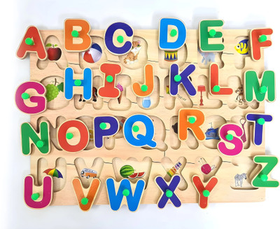 GAMLOID Capital Alphabets Letters Learning Educational Puzzle Toy for Kids(Multicolor)