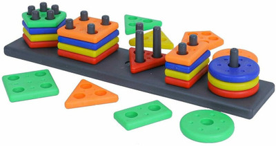ELEXN Geometry Shape Sorter Puzzle Board preschool activity toys for kids(1 Pieces)