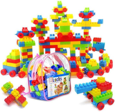 Citrine Creative Building 80+Set Block To Make Cars Building Various Objects For Child(Multicolor)