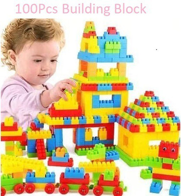 GREEN WAY Construction Building Blocks Assembly Accessories Learning & Educational Toy Set(Multicolor)
